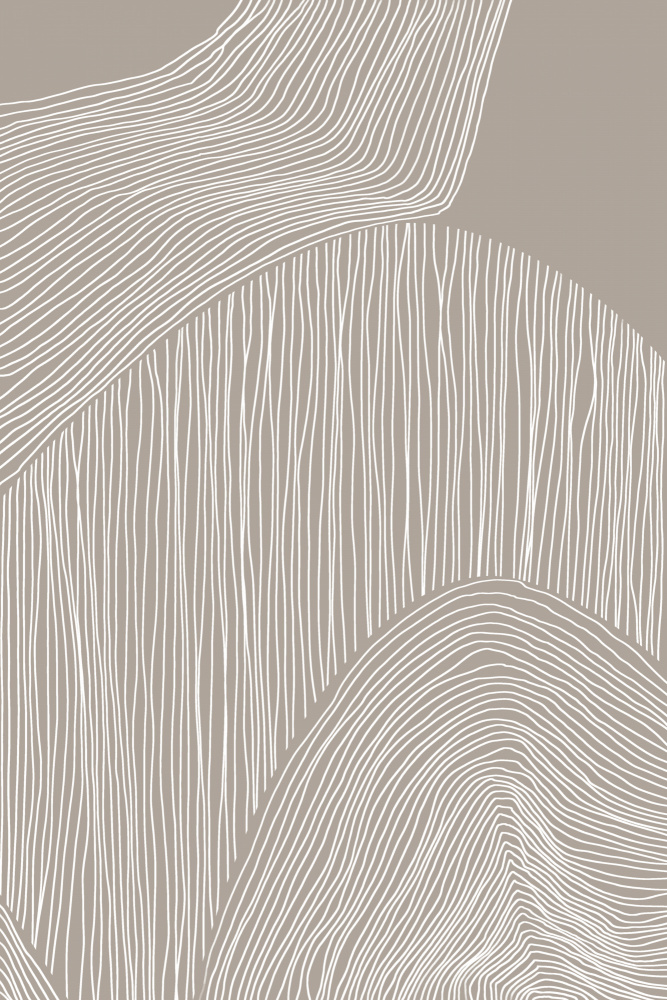 Abstract Organic Lines — artwork by Melloi Art Prints