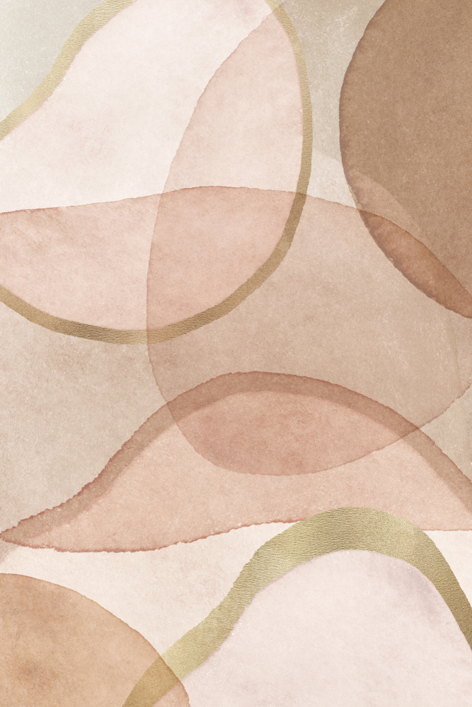 Blush and Brown Abstract — artwork by Kathrin Pienaar