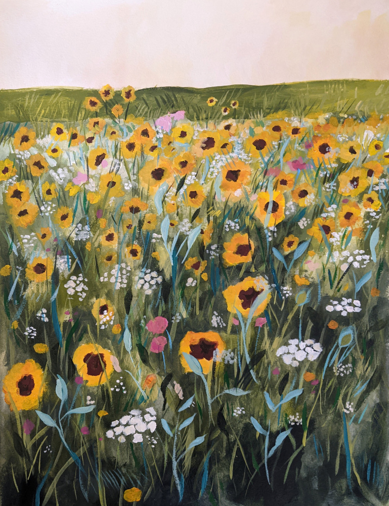 Flower Field — artwork by Claire Whitehead