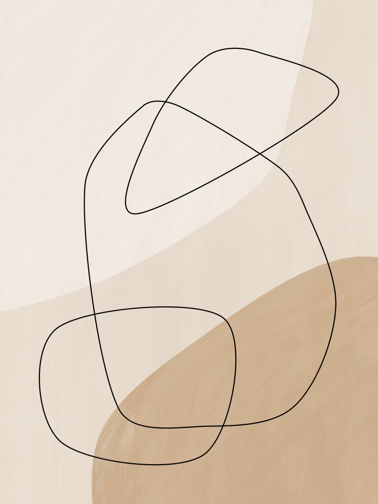 Graphic Shapes & Lines Poster — artwork by Elena Ristova
