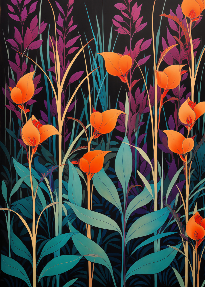 Meadow At Night — artwork by Andreas Magnusson