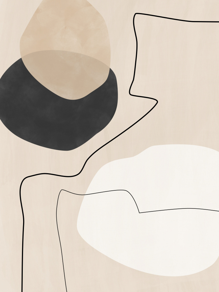Organic Shapes & Lines Painting — artwork by Elena Ristova